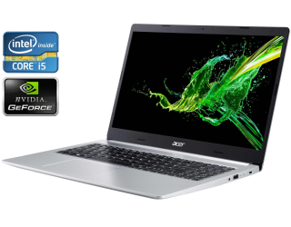 БУ Ігровий ноутбук Acer Aspire A515-52G-56zh / 15.6&quot; (1920x1080) IPS / Intel Core i5 - 8265u (4 (8) ядра по 1.6-3.9 GHz) / 8 GB DDR4 / 512 GB SSD / nVidia GeForce MX130, 2 GB GDDR5, 64-bit / WebCam / Win 11 из Европы в Дніпрі