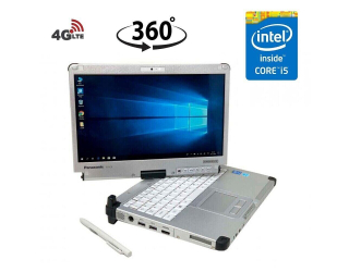 БУ Защищенный ноутбук-трансформер Б-класс Panasonic CF-C2 / 12.5&quot; (1366×768) IPS Touch / Intel Core i5-3427U (2 (4) ядра по 1.8 - 2.8 GHz) / 4 GB DDR3 / 120 GB SSD / Intel HD Graphics 4000 / 4G Modem / HDMI из Европы в Днепре