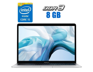 БУ Ультрабук Apple MacBook Air 13 A1932 / 13.3&quot; (2560x1600) IPS / Intel Core i5-8210Y (2 (4) ядра по 1.6 - 3.6 GHz) / 8 GB DDR3 / 128 GB SSD / Intel UHD Graphics 617 / WebCam / Silver из Европы в Днепре