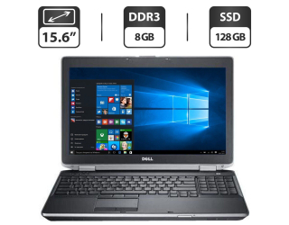 БУ Ноутбук Б-клас Dell Latitude E6530 / 15.6&quot; (1366x768) TN / Intel Core i5 - 3320M (2 (4) ядра по 2.6-3.3 GHz) / 8 GB DDR3 / 128 GB SSD / Intel HD Graphic 4000 / DVD-ROM / HDMI из Европы в Дніпрі