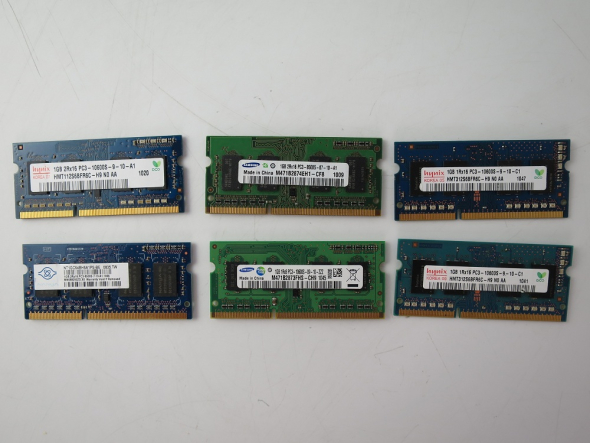DDR3 1GB PC3 - 10600 SO DIMM ОПЕРАТИВНАЯ ПАМЯТЬ ДЛЯ НОУТБУКОВ - 5