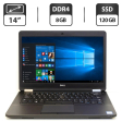 Ультрабук Dell Latitude E5470 / 14" (1366x768) TN / Intel Core i5-6300U (2 (4) ядра по 2.4 - 3.0 GHz) / 8 GB DDR4 / 128 GB SSD / Intel HD Graphics 520 / WebCam / HDMI - 1