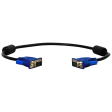 Новый кабель VGA-VGA 0.5m D-Sub 15Pin с феритовыми кольцами - 1