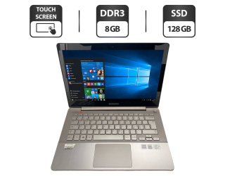 БУ Ноутбук Б-класс Samsung NP740U3E / 13.3&quot; (1920x1080) TN Touch / Intel Core i5-3337U (2 (4) ядра по 1.8 - 2.7 GHz) / 8 GB DDR3 / 128 GB SSD / Intel HD Graphics 4000 / WebCam / HDMI из Европы в Днепре