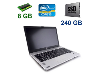 БУ Ноутбук Fujitsu-Siemens LifeBook S935 / 13.3&quot; (1920x1080) IPS touch / Intel Core i5-5300U (2( 4) ядра 2.3 - 2.9 GHz) / 8 GB DDR3 / 256 GB SSD из Европы в Днепре