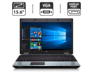 БУ Ноутбук Б-класс HP ProBook 6550b / 15.6&quot; (1366x768) TN / Intel Core i5-450M (2 (4) ядра по 2.4 - 2.66 GHz) / 4 GB DDR3 / 500 GB HDD / Intel HD Graphics / WebCam / VGA из Европы в Днепре