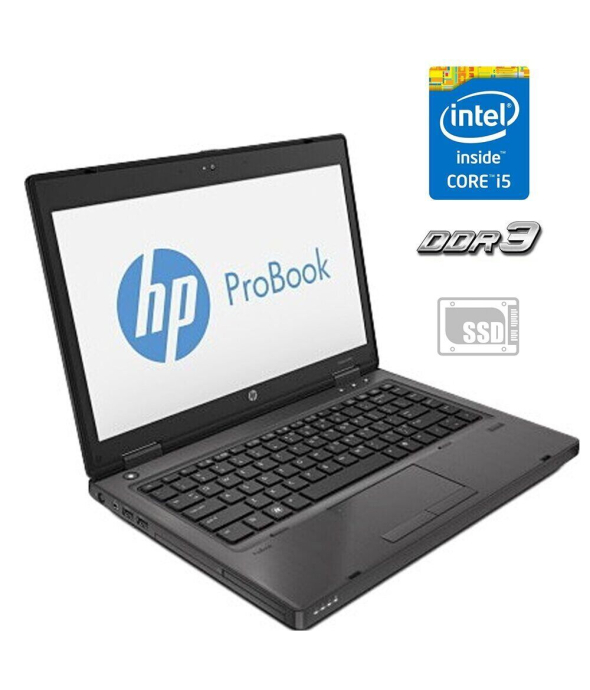 Ноутбук HP ProBook 6470b / 14&quot; (1366x768) TN / Intel Core i5-3210M (2 (4) ядра по 2.5 - 3.1 GHz) / 4 GB DDR3 / 120 GB SSD / Intel HD Graphics 4000 / WebCam - 1
