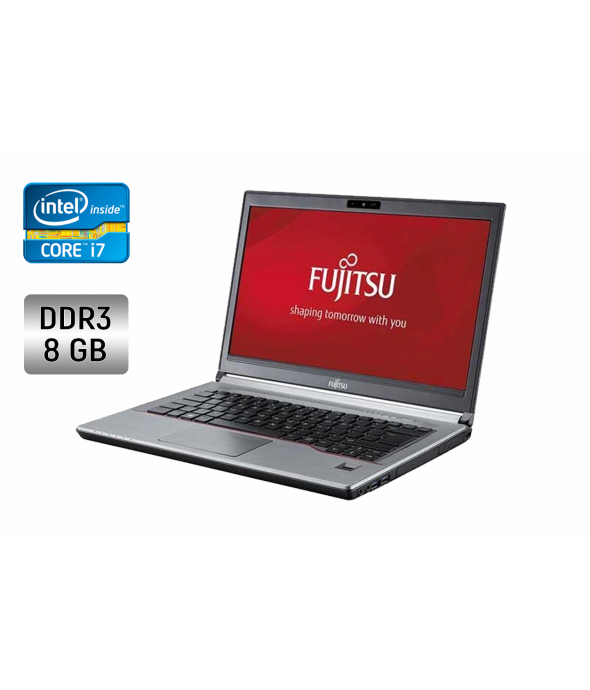 Ноутбук Б-класс Fujitsu LifeBook E746 / 14&quot; (1920x1080) TN / Intel Core i7-6600U (2 (4) ядра по 2.6 - 3.4 GHz) / 8 GB DDR4 / 240 GB SSD / Intel HD Graphics 520 / WebCam / Windows 10 - 1