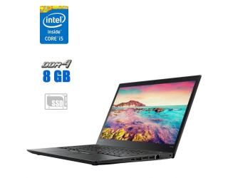 БУ Ноутбук Lenovo ThinkPad T470 / 14&quot; (1920x1080) IPS / Intel Core i5-6200U (2 (4) ядра по 2.3 - 2.8 GHz) / 8 GB DDR4 / 240 GB SSD / Intel HD Graphics 520 / WebCam из Европы в Дніпрі