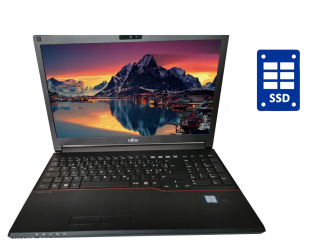 БУ Ноутбук Б-класс Fujitsu LifeBook E556 / 15.6&quot; (1920x1080) IPS / Intel Core i3-6100U (2 (4) ядра по 2.3 GHz) / 8 GB DDR4 / 240 GB SSD / Intel HD Graphics 520 / WebCam / Win 10 Pro из Европы в Днепре