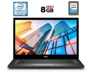 БУ Ноутбук Б-класс Dell Latitude 7490 / 14&quot; (1920x1080) IPS / Intel Core i5-8350U (4 (8) ядра по 1.7 - 3.6 GHz) / 8 GB DDR4 / 256 GB SSD / Intel UHD Graphics 620 / WebCam / USB 3.1 / HDMI / Windows 10 лицензия из Европы в Днепре