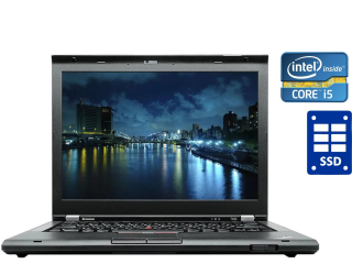 БУ Ноутбук А-класс Lenovo ThinkPad T430 / 14&quot; (1366x768) TN / Intel Core i5-3230M (2 (4) ядра по 2.6 - 3.2 GHz) / 4 GB DDR3 / 128 GB SSD / Intel HD Graphics 4000 / DVD-RW из Европы в Дніпрі