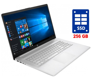 БУ Ноутбук HP Laptop 17-cp0010nr / 17.3&quot; (1600x900) TN / AMD Athlon Silver 3050U (2 ядра по 2.3 - 3.2 GHz) / 8 GB DDR4 / 256 GB SSD / AMD Radeon Graphics / WebCam / Win 10 Home из Европы в Дніпрі