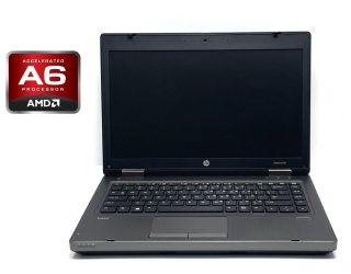 БУ Ноутбук А-класс HP ProBook 6470b / 14&quot; (1366x768) TN / AMD A6-4400M (2 ядра по 2.7 - 3.2 GHz) / 4 GB DDR3 / 128 GB SSD / AMD Radeon HD 7520G Graphics / WebCam / DVD-RW  из Европы в Днепре
