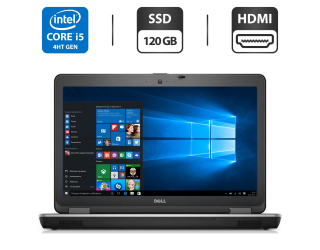 БУ Ноутбук Б-класс Dell Latitude E6540 / 15.6&quot; (1366x768) TN / Intel Core i5-4300M (2 (4) ядра по 2.6 - 3.3 GHz) / 4 GB DDR3 / 120 GB SSD / Intel HD Graphics 4600 / WebCam / DVD-ROM / HDMI из Европы в Днепре