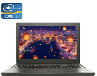 БУ Ноутбук Lenovo ThinkPad T550 / 15.6&quot; (1920x1080) TN / Intel Core i5-5300U (2 (4) ядра по 2.3 - 2.9 GHz) / 8 GB DDR3 / 256 GB SSD / Intel HD Graphics 5500 / WebCam / Win 10 Pro из Европы в Дніпрі