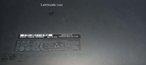 Ноутбук Dell Latitude 7490 / 14&quot; (1920x1080) IPS / Intel Core i5-8350U (4 (8) ядра по 1.7 - 3.6 GHz) / 8 GB DDR4 / 240 GB SSD / Intel UHD Graphics 620 / WebCam / Windows 10 - 11