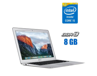 БУ Ноутбук Apple MacBook Air A1466 / 13.3&quot; (1440x900) IPS / Intel Core i5-5200U (2 (4) ядра по 2.2 - 2.7 GHz) / 8 GB DDR3 / 128 GB SSD / Intel HD Graphics 5500 / WebCam из Европы в Днепре