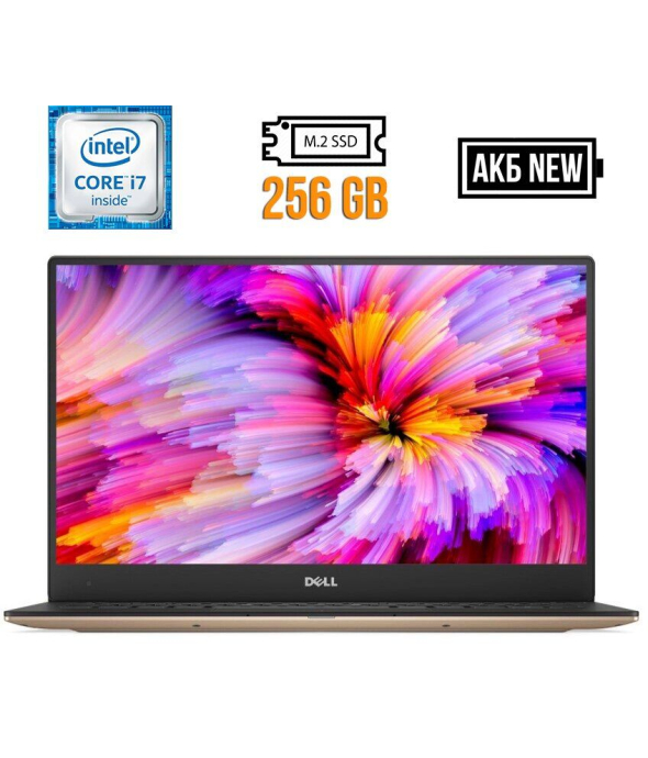 Ультрабук Dell XPS 13 9350 / 13.3&quot; (3200x1800) IPS Touch / Intel Core i7-6560U (2 (4) ядра по 2.2 - 3.2 GHz) / 8 GB DDR3 / 256 GB SSD M.2 / Intel Iris Graphics 540 / WebCam / АКБ NEW - 1