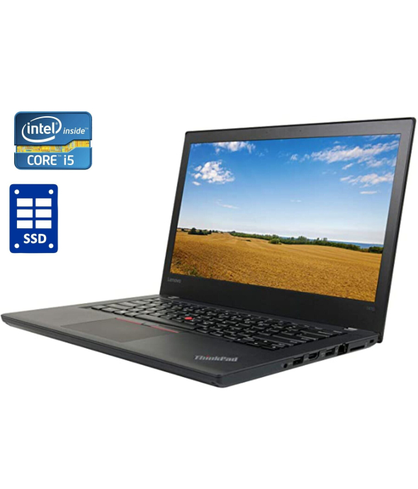 Ноутбук Lenovo ThinkPad T470 / 14&quot; (1366x768) TN / Intel Core i5-7300U (2 (4) ядра по 2.6 - 3.5 GHz) / 8 GB DDR4 / 240 GB SSD / Intel HD Graphics 520 / WebCam / Windows 10 Pro - 1