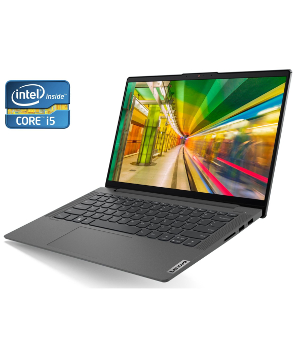 Ультрабук Lenovo IdeaPad 5 14IIL05 / 14&quot; (1920x1080) TN / Intel Core i5-1035G1 (4 (8) ядра по 1.0 - 3.6 GHz) / 8 GB DDR4 / 240 GB SSD / Intel UHD Graphics / WebCam / Win 10 Home - 1