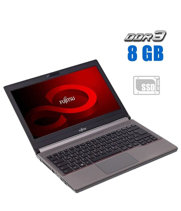 Ноутбук Fujitsu LifeBook E744 / 14&quot; (1366x768) TN / Intel Core i3-4100M (2 (4) ядра по 2.5 GHz) / 8 GB DDR3 / 240 GB SSD / Intel HD Graphics 4600 / Windows 10 - 1