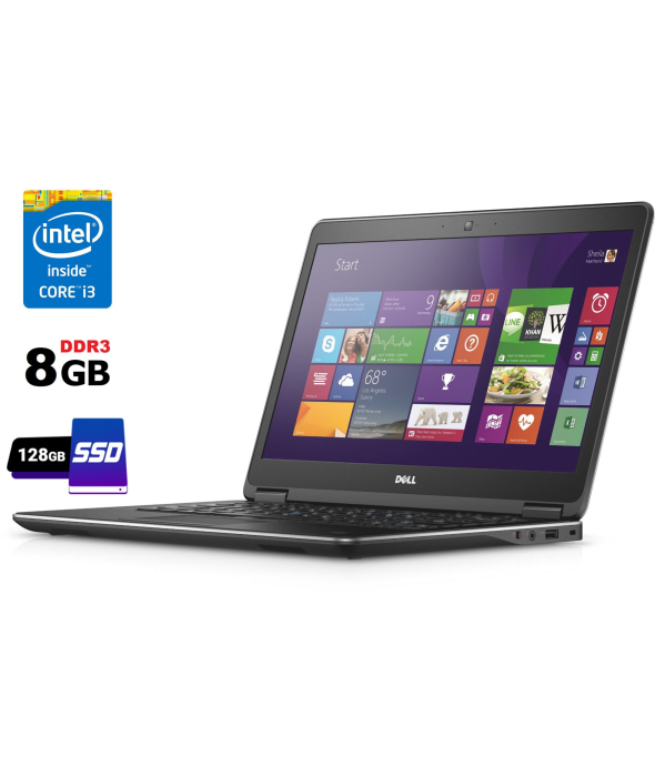 Ультрабук Dell Latitude E7440 / 14&quot; (1366x768) TN / Intel Core i3-4010U (2 (4) ядра по 1.7 GHz) / 8 GB DDR3 / 128 GB SSD / Intel HD Graphics 4400 / WebCam / miniDP / HDMI - 1