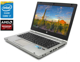 БУ Ноутбук A-класс HP EliteBook 8460p / 14&quot; (1600x900) TN / Intel Core i7-2620M (2 (4) ядра по 2.7 - 3.4 GHz) / 4 GB DDR3 / 120 GB SSD / AMD Radeon HD 6470M, 1GB DDR3, 64-bit / WebCam / DVD-RW из Европы в Днепре