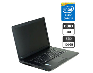 БУ Ноутбук Toshiba Tecra A50-A / 15.6&quot; (1366x768) TN / Intel Core i5-4200M (2 (4) ядра по 2.5 - 3.1 GHz) / 4 GB DDR3 / 120 GB SSD / Intel HD Graphics 4600 / WebCam / DVD-ROM из Европы в Дніпрі