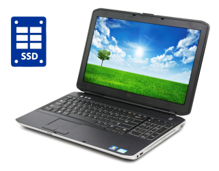 БУ Ноутбук Dell Latitude E5530 / 15.6&quot; (1366x768) TN / Intel Core i3-3110M (2 (4) ядра по 2.4 GHz) / 4 GB DDR3 / 256 GB SSD / Intel HD Graphics 4000 / WebCam / DVD-ROM / Win 10 Pro из Европы в Днепре