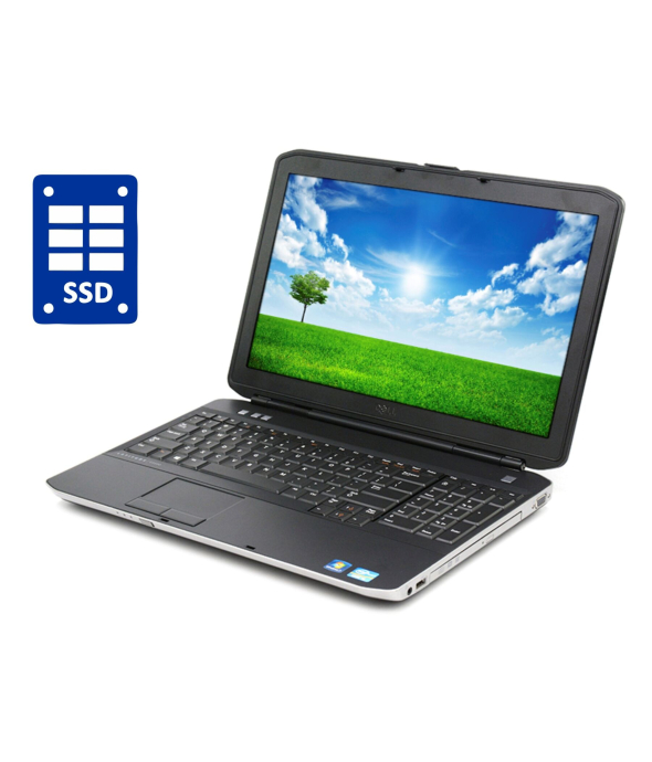 Ноутбук Dell Latitude E5530 / 15.6&quot; (1366x768) TN / Intel Core i3-3110M (2 (4) ядра по 2.4 GHz) / 4 GB DDR3 / 256 GB SSD / Intel HD Graphics 4000 / WebCam / DVD-ROM / Win 10 Pro - 1
