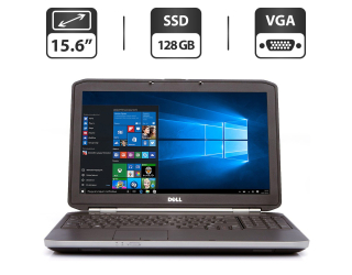 БУ Ноутбук Dell Latitude E5520 / 15.6&quot; (1366x768) TN / Intel Core i3-2310M (2 (4) ядра по 2.1 GHz) / 4 GB DDR3 / 128 GB SSD / Intel HD Graphics 3000 / VGA / HDMI из Европы в Днепре