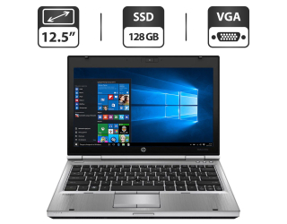 БУ Нетбук Б-класс HP EliteBook 2560p / 12.5&quot; (1366x768) TN / Intel Core i5-2410M (2 (4) ядра по 2.3 - 2.9 GHz) / 4 GB DDR3 / 128 GB SSD / Intel HD Graphics 3000 / WebCam / VGA из Европы в Дніпрі