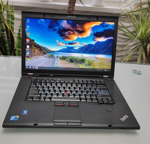 Ноутбук Lenovo ThinkPad T510 / 15.6&quot; (1600x900) TN / Intel Core i5-520M (2 (4) ядра по 2.4 - 2.93 GHz) / 8 GB DDR3 / 128 GB SSD / Intel HD Graphics / WebCam / DVD-ROM / VGA - 2