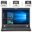 Ноутбук Lenovo ThinkPad T510 / 15.6" (1600x900) TN / Intel Core i5-520M (2 (4) ядра по 2.4 - 2.93 GHz) / 8 GB DDR3 / 128 GB SSD / Intel HD Graphics / WebCam / DVD-ROM / VGA - 1