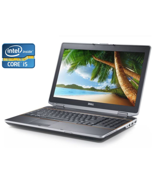 Ноутбук Dell Latitude E6520 / 15.6&quot; (1366x768) TN / Intel Core i5-2520M (2 (4) ядра по 2.5 - 3.2 GHz) / 8 GB DDR3 / 512 GB SSD / Intel HD Graphics 3000 / WebCam / DVD-ROM / Win 10 Home - 1