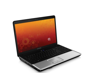 БУ Ноутбук HP Compaq Presario CQ60 / 15.6&quot; (1366x768) TN / Intel Celeron 585 (1 ядро с 2.16 GHz) / 4 GB DDR2 / 250 GB HDD / Intel GMA 4500M Graphics / WebCam / DVD-ROM / Windows 7 / АКБ не держит из Европы в Днепре