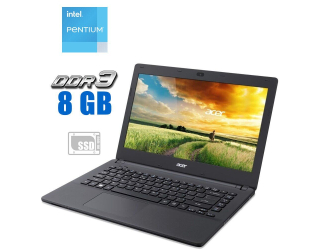 БУ Ноутбук Б-класс Acer Aspire ES1-431 / 14&quot; (1366x768) TN / Intel Pentium N3700 (4 ядра по 1.6 - 2.4 GHz) / 8 GB DDR3 / 500 GB HDD / Intel HD Graphics / WebCam из Европы в Днепре