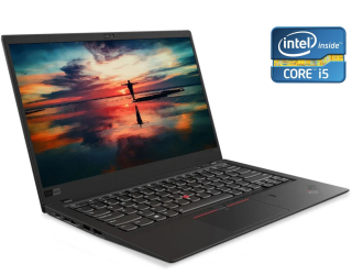 БУ Ультрабук Lenovo ThinkPad X1 Carbon  / 14&quot; (1920x1080) IPS / Intel Core i5-8350U (4 (8) ядра по 1.7 - 3.6 GHz) / 8 GB DDR3 / 256 GB SSD / Intel UHD Graphics 620 / WebCam / Win 10 Pro из Европы в Днепре