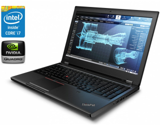 БУ Мобильная рабочая станция Lenovo ThinkPad P53 / 15.6&quot; (1920x1080) IPS / Intel Core i7-9850H (6 (12) ядер по 2.6 - 4.6 GHz) / 64 GB DDR4 / 1000 GB SSD / nVidia Quadro RTX 3000, 6 GB GDDR6, 192-bit / WebCam / Win 10 Pro + Гарнитура A4Tech FH300U из Европы в Днепре