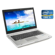 Ноутбук А-класс HP EliteBook 8470p / 14" (1366x768) TN / Intel Core i5-3320M (2 (4) ядра по 2.6 - 3.3 GHz) / 4 GB DDR3 / 128 GB SSD / Intel HD Graphics 4000 / WebCam / DVD-RW / Win 10 Pro - 1