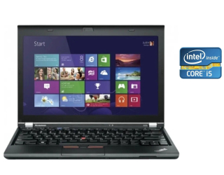 БУ Нетбук A-класс Lenovo ThinkPad X230 / 12.5&quot; (1366x768) TN / Intel Core i5-3320M (2 (4) ядра по 2.6 - 3.3 GHz) / 4 GB DDR3 / 120 GB SSD / Intel HD Graphics 4000 / WebCam / Win 10 Pro из Европы