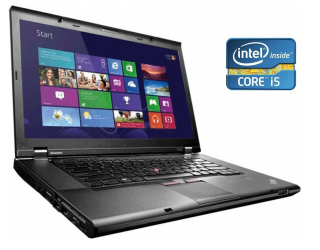 БУ Ноутбук А-класс Lenovo ThinkPad T530 / 15.6&quot; (1366x768) TN / Intel Core i5-3380M (2 (4) ядра по 2.9 - 3.6 GHz) / 4 GB DDR3 / 180 GB SSD / Intel HD Graphics 4000 / WebCam / DVD-RW из Европы в Днепре