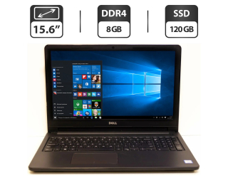 БУ Ноутбук Б-класс Dell Inspiron 15 3567 / 15.6&quot; (1366x768) TN / Intel Core i3-7020U (2 (4) ядра по 2.3 GHz) / 8 GB DDR4 / 120 GB SSD / Intel HD Graphics 520 / WebCam / DVD-ROM / HDMI из Европы в Днепре