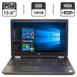 Ноутбук Б-класс Dell Latitude E5570 / 15.6" (1366x768) TN / Intel Core i5-6300U (2 (4) ядра по 2.4 - 3.0 GHz) / 4 GB DDR4 / 128 GB SSD / Intel HD Graphics 520 / WebCam / HDMI - 1