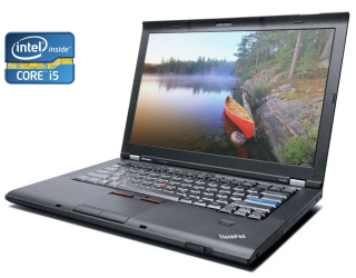 БУ Ноутбук А-класс Lenovo ThinkPad T410 / 14&quot; (1440x900) TN / Intel Core i5-520M (2 (4) ядра по 2.4 - 2.93 GHz) / 4 GB DDR3 / 160 GB SSD / Intel HD Graphics / WebCam / DVD-RW из Европы в Днепре