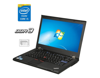 БУ Ноутбук Lenovo ThinkPad T420 / 14&quot; (1366x768) TN / Intel Core i5-2520M (2 (4) ядра по 2.5 - 3.2 GHz) / 4 GB DDR3 / 120 GB SSD / Intel HD Graphics 3000 / WebCam из Европы в Дніпрі