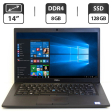 Ультрабук Б-класс Dell Latitude 7490 / 14" (1366x768) TN / Intel Core i5-7300U (2 (4) ядра по 2.6 - 3.5 GHz) / 8 GB DDR4 / 128 GB SSD / Intel UHD Graphics 620 / WebCam / HDMI - 1