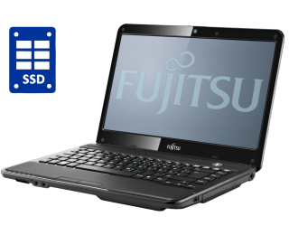 БУ Ноутбук A-класс Fujitsu LifeBook LH532 / 14&quot; (1366x768) TN / Intel Core i3-2370M (2 (4) ядра по 2.4 GHz) / 4 GB DDR3 / 120 GB SSD / nVidia GeForce GT 620M, 2 GB GDDR3, 128-bit / WebCam / DVD-ROM / Win 10 Pro из Европы в Днепре