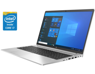БУ Ноутбук HP ProBook 450 G8 / 15.6&quot; (1920x1080) IPS / Intel Core i7-1165G7 (4 (8) ядра по 4.7 GHz) / 8 GB DDR4 / 256 GB SSD / Intel Iris X Graphics / WebCam / Win 10 Pro из Европы в Дніпрі